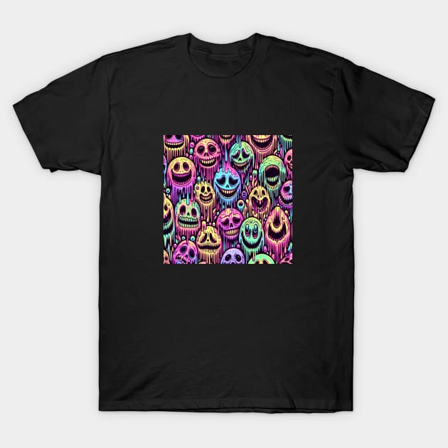 Smiley meltdown artwork T-Shirt by nerd.collect